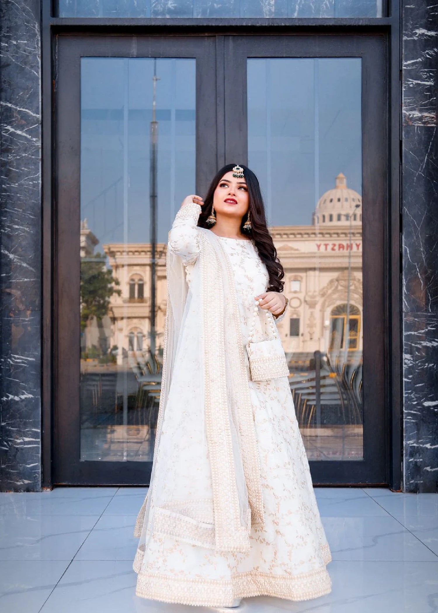 Peraan by SH Ghazal Off White Women 2pcs