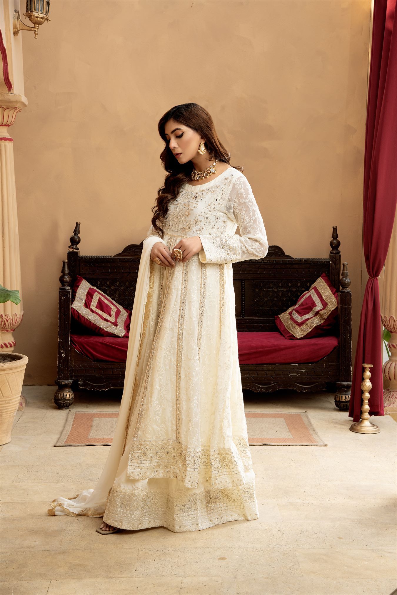 Manahils B 007 OFF WHITE Women 4pcs