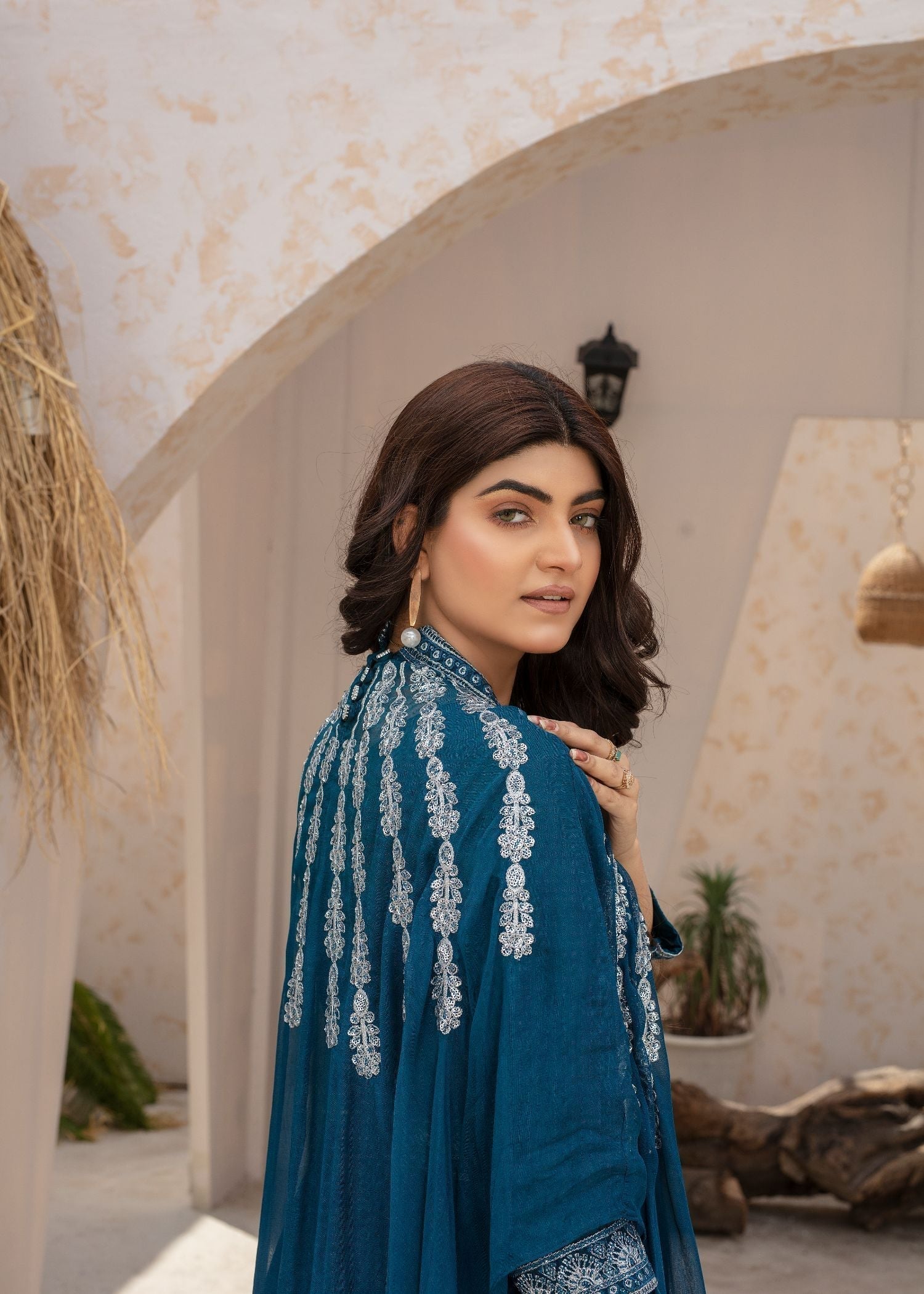 Pehnawa By Bin Akram’s KAFCUT MAXI TEAL Women 3pcs