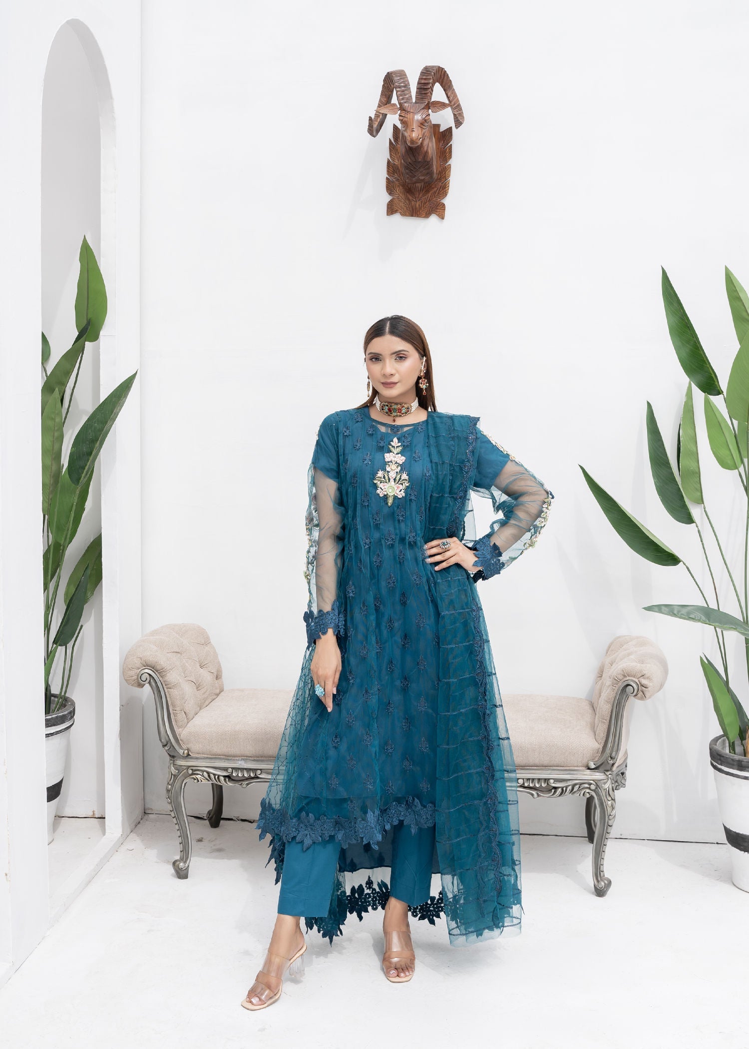 Manahils KURTI 0084 ZINC Women 3pcs