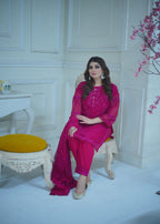 Rangoon Clothing Zariya Hotpink Women 3pcs