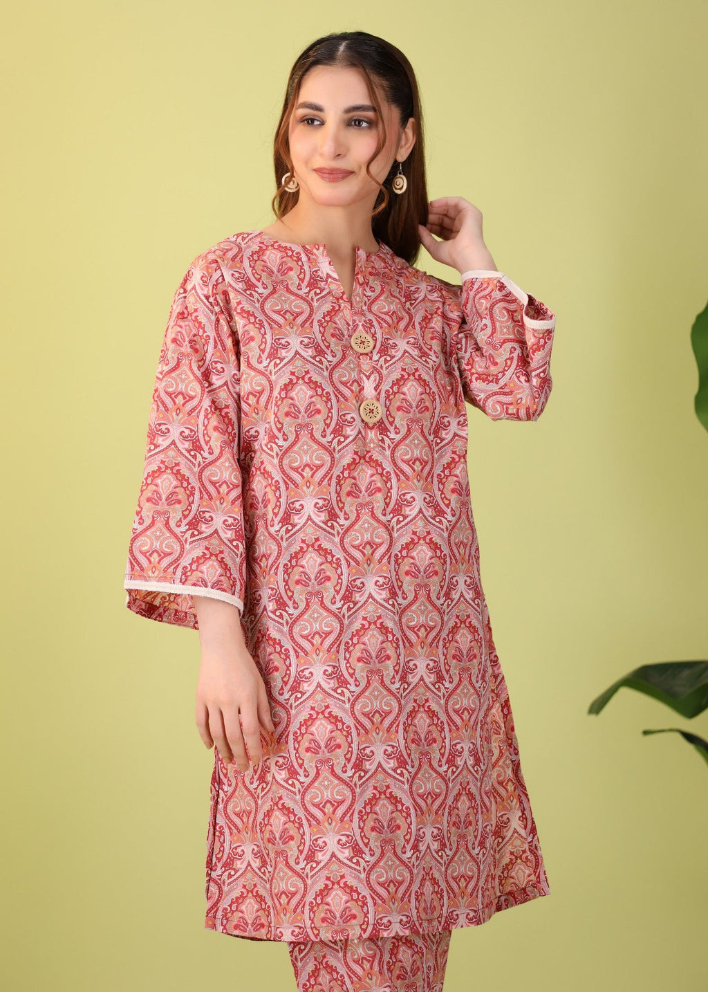 Mhw Pink Printed Women 2pcs