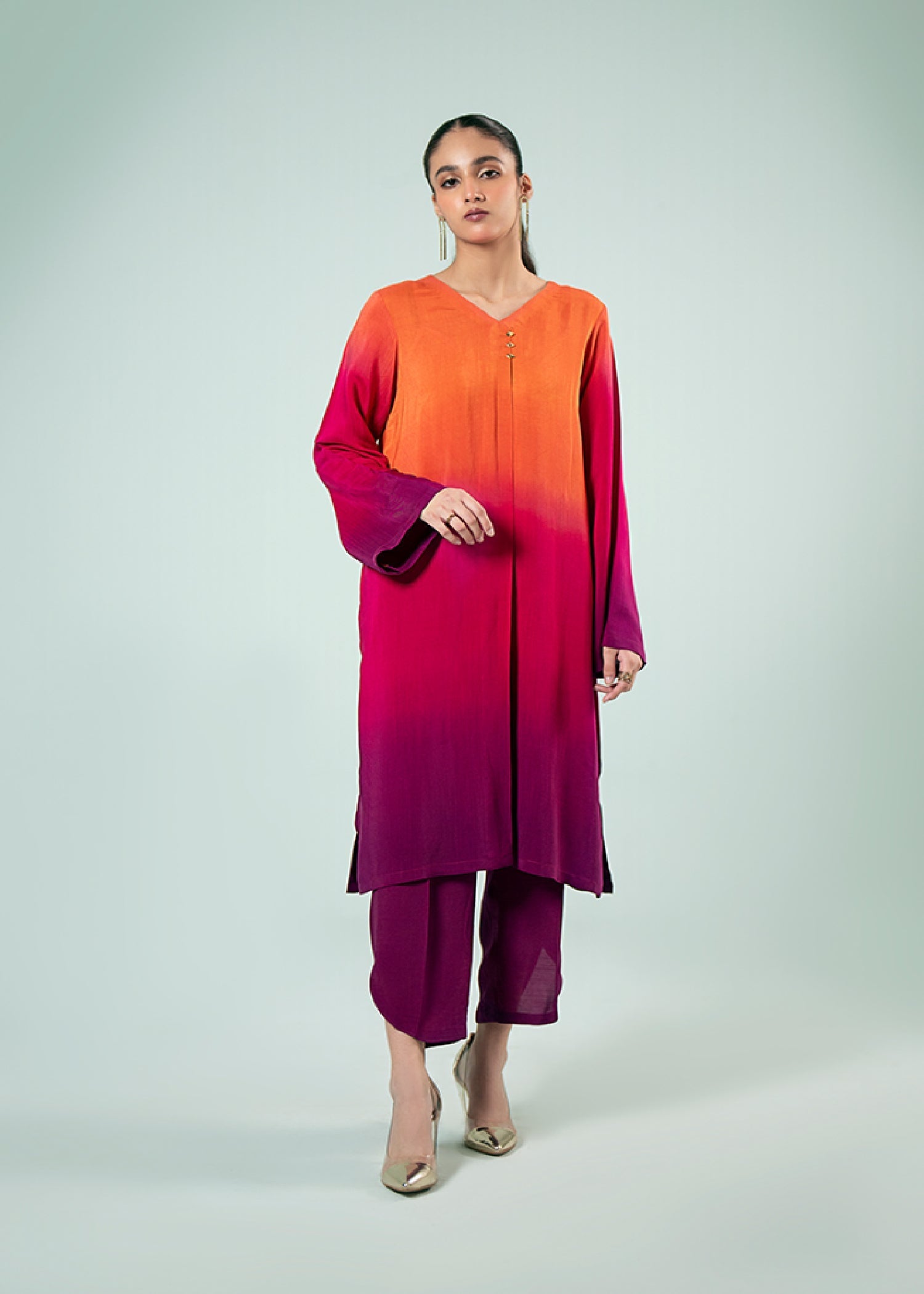 Fozia Khalid Gradient Co ord Set Women 2pcs