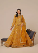 Ayesha Closet Shadmani Mustard Elegance Women 3pcs