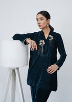 Shades By Abeeha Usman Dazzling Teal Women 2pcs