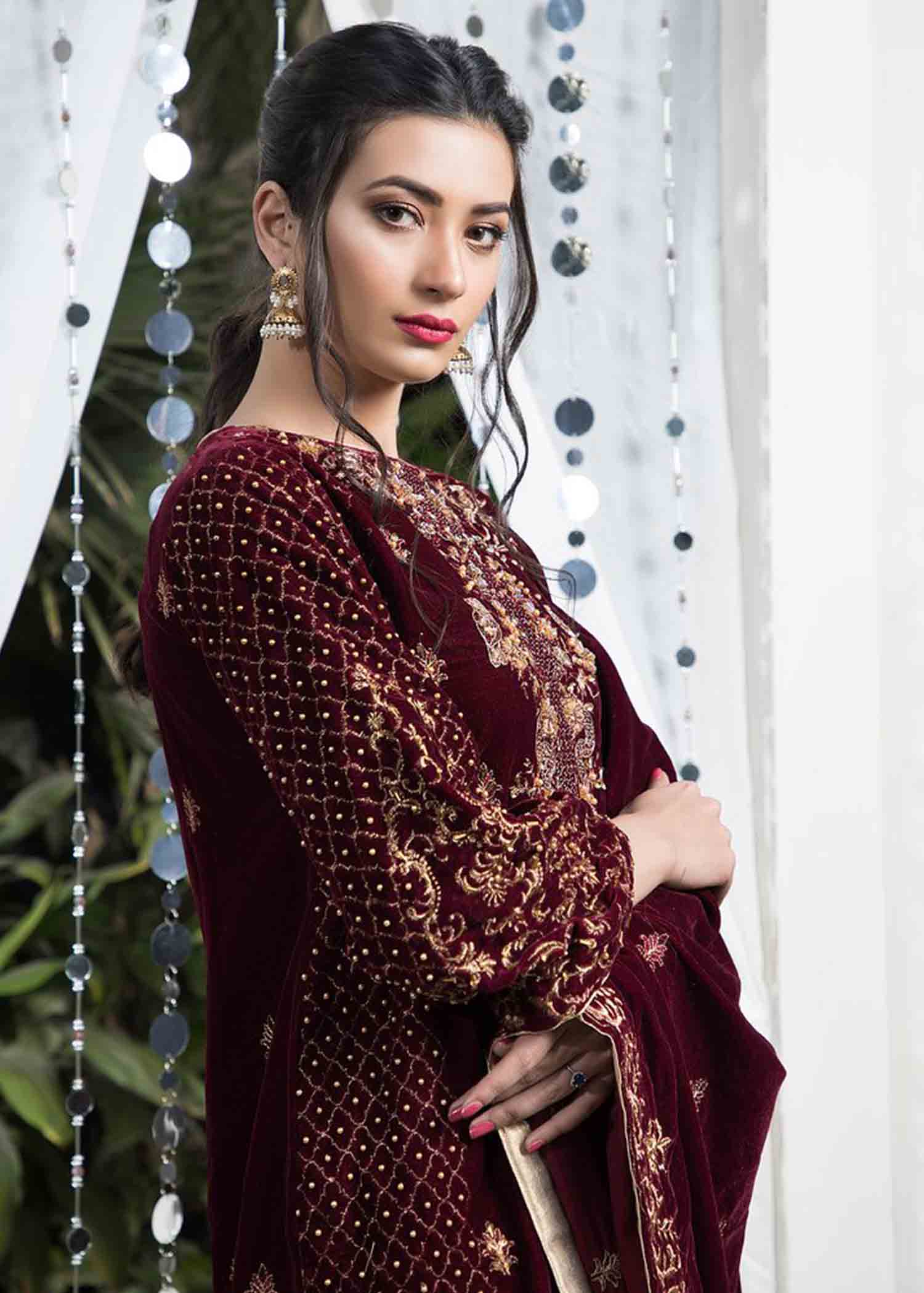 Laleen Maroon Fantasy Women 3pcs
