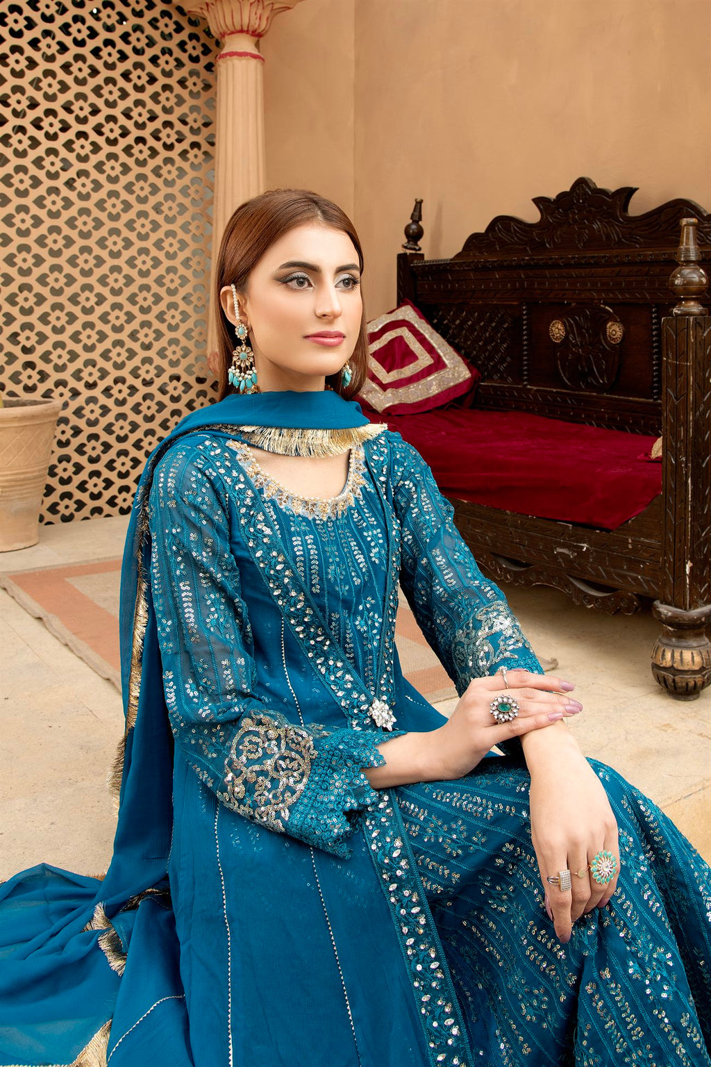 Manahils B 005 TEAL Women 4pcs