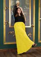 Zarsah Leher Pants Yellow Women 1pcs