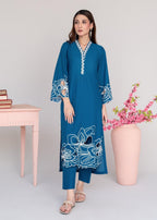 Sahibas By Mirza Sombrero (blue) Women 2pcs