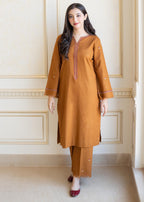 Aisling By Nirmal Golden Brown Women 2pcs
