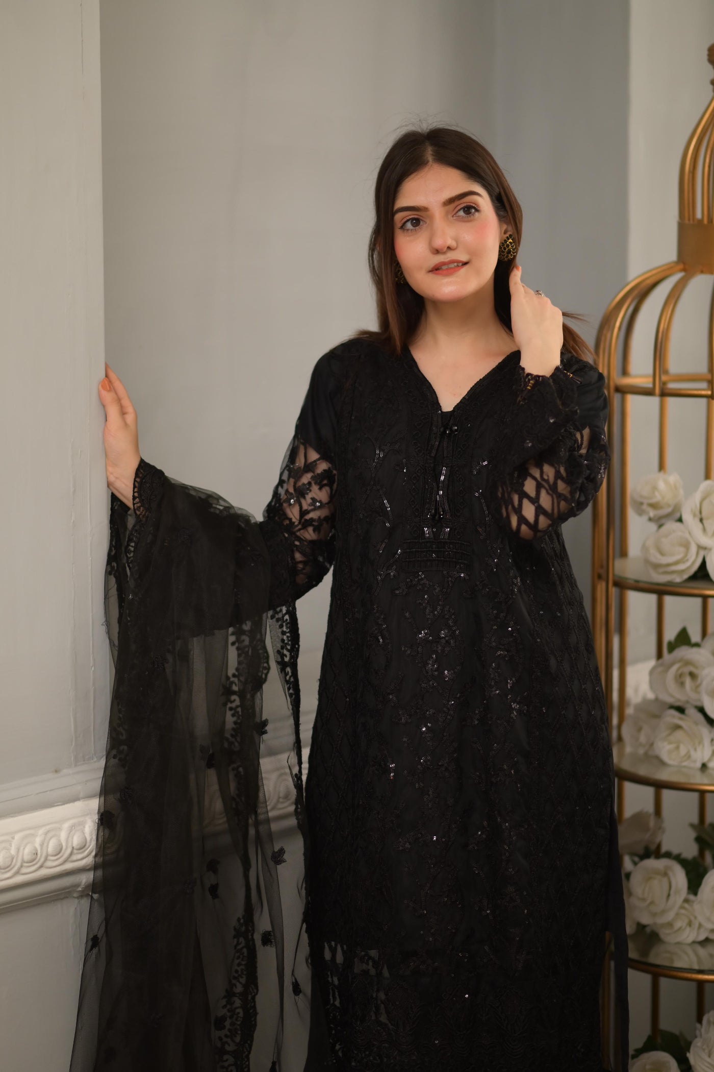 Rangoon Clothing Rumi Black Women 3pcs