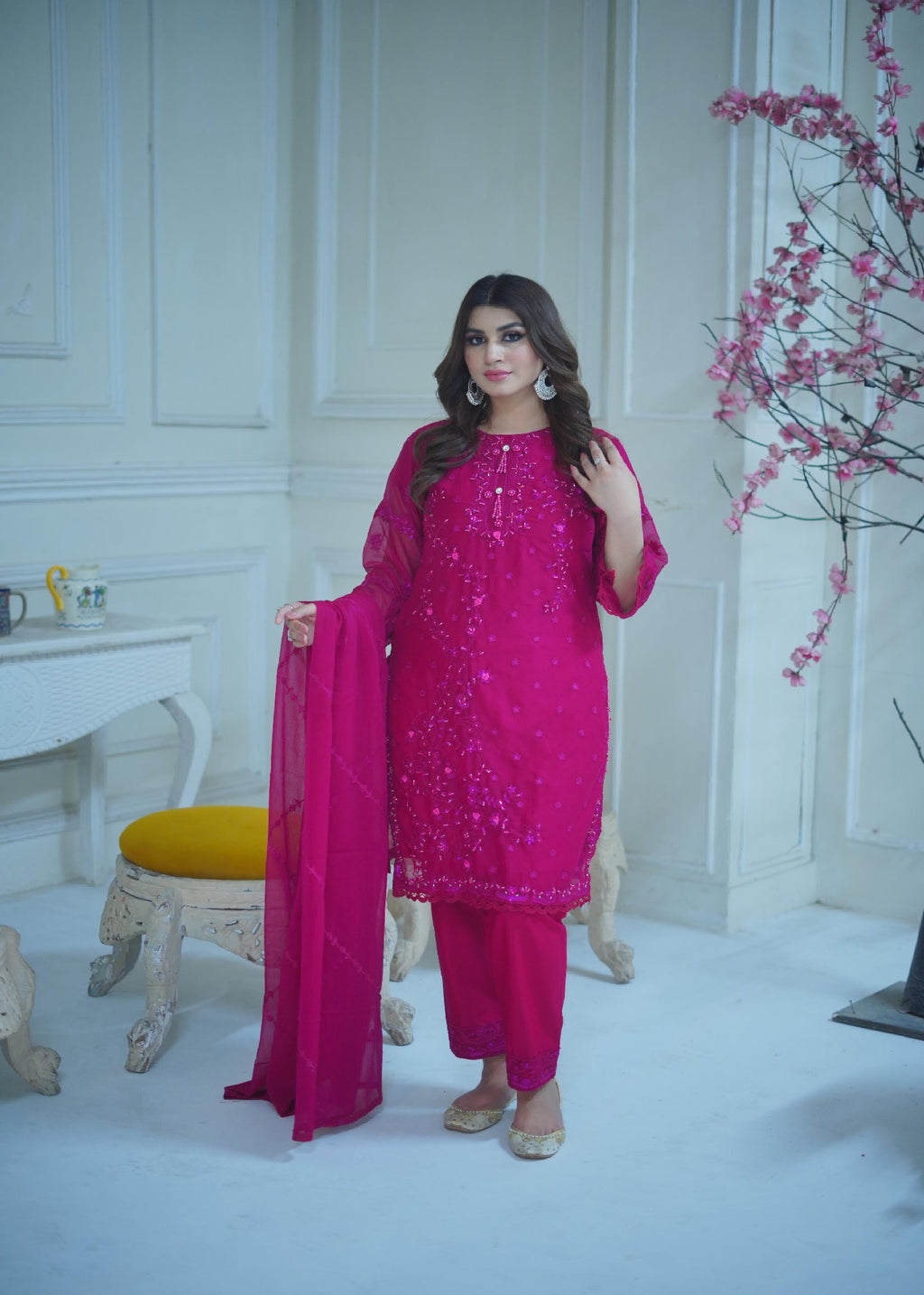 Rangoon Clothing Zariya Hotpink Women 3pcs