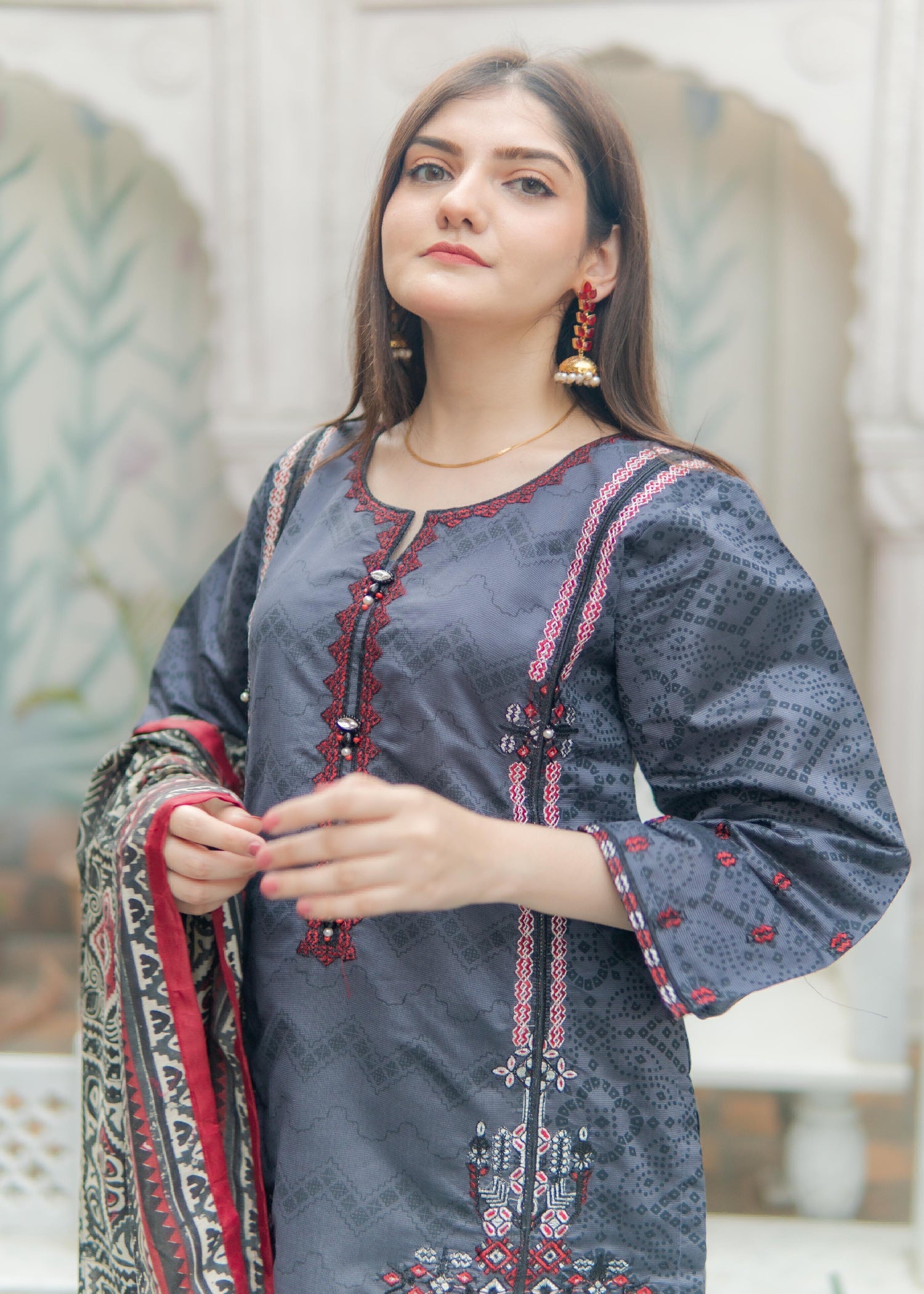 Rangoon Clothing Angan Grey Women 3pcs