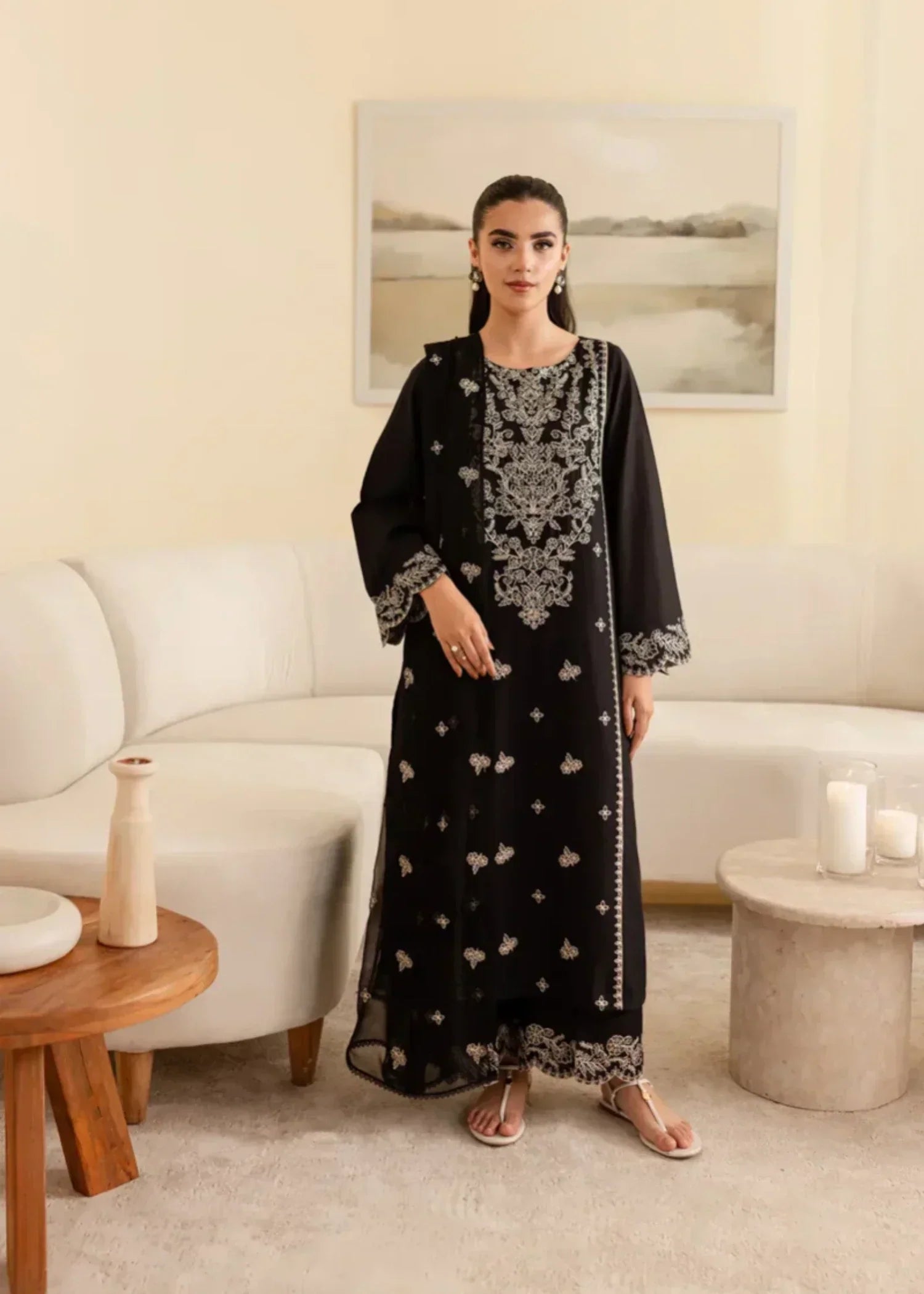 Shehroz Fashion VALAK EMBROIDERED LAWN DRESS ART Women 3pcs