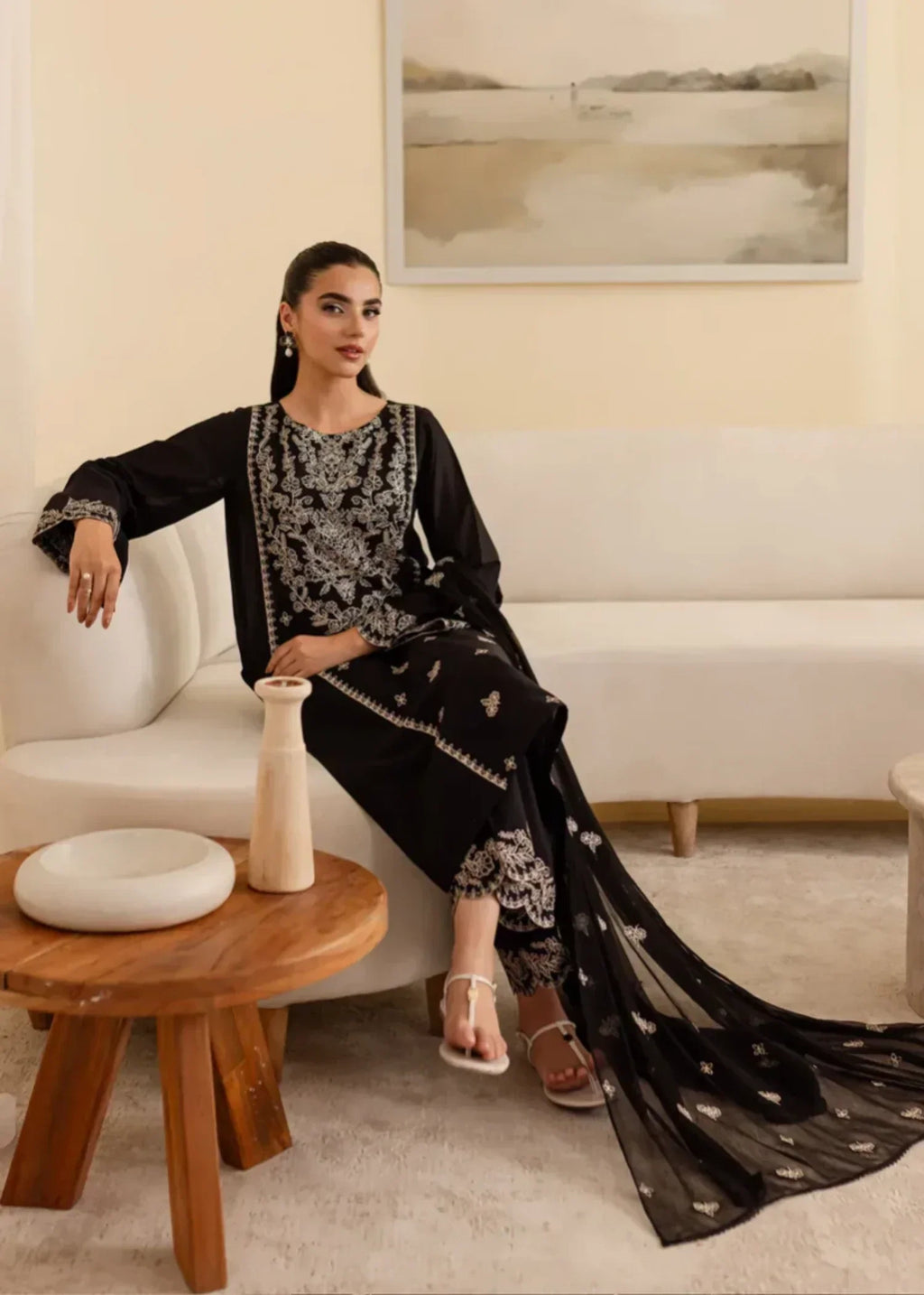 Shehroz Fashion VALAK EMBROIDERED LAWN DRESS ART Women 3pcs