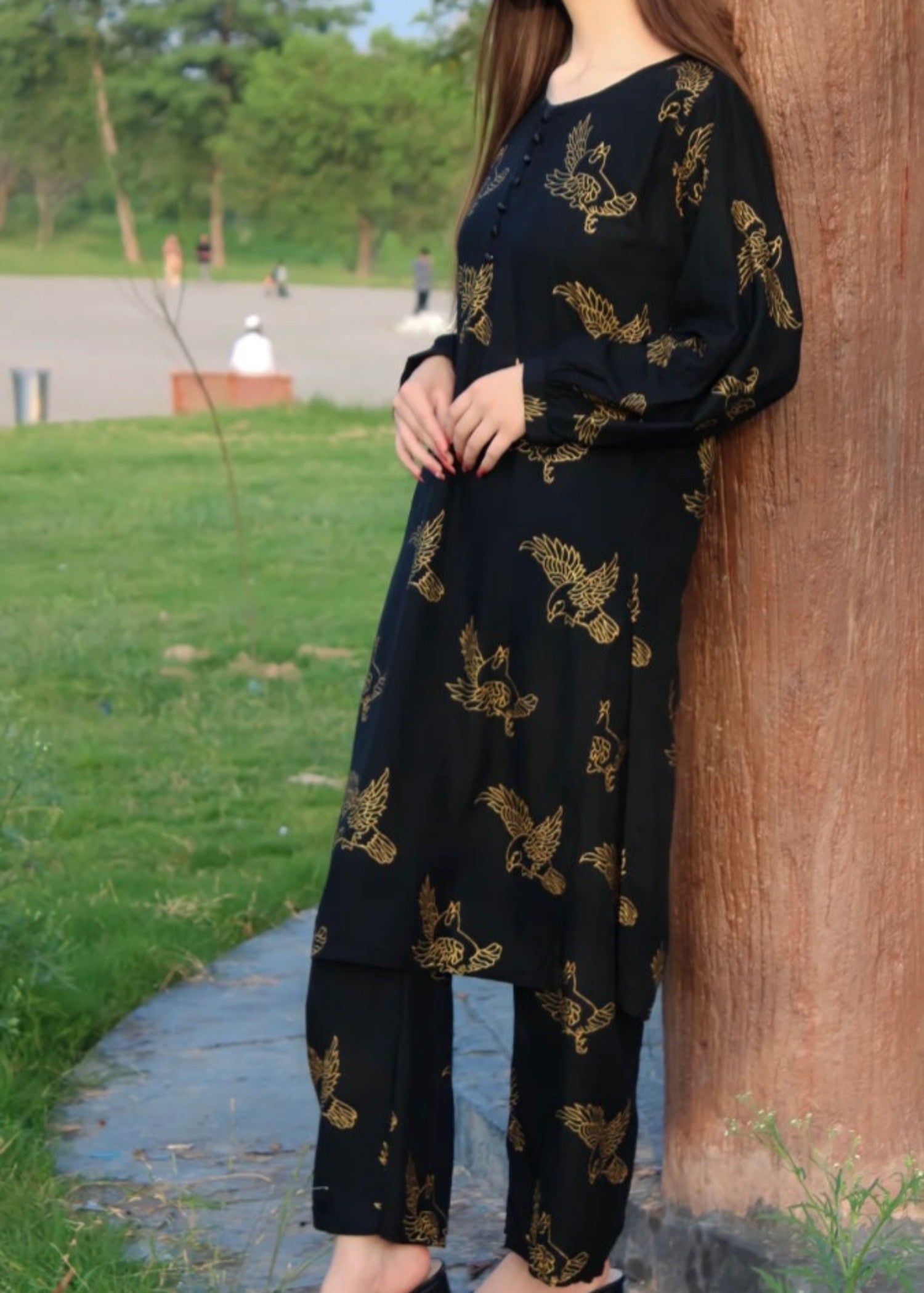 Chaudhary Arts Sparrow (Black) Women 2pcs