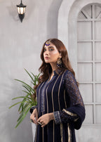 Manahils MAXI 106 NAVI BLUE Women 3pcs