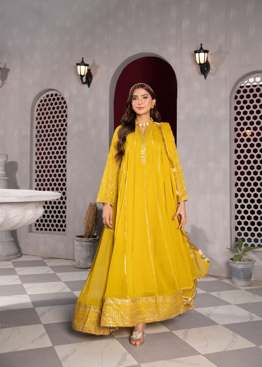 Manahils MAXI 106 MUSTARD Women 3pcs