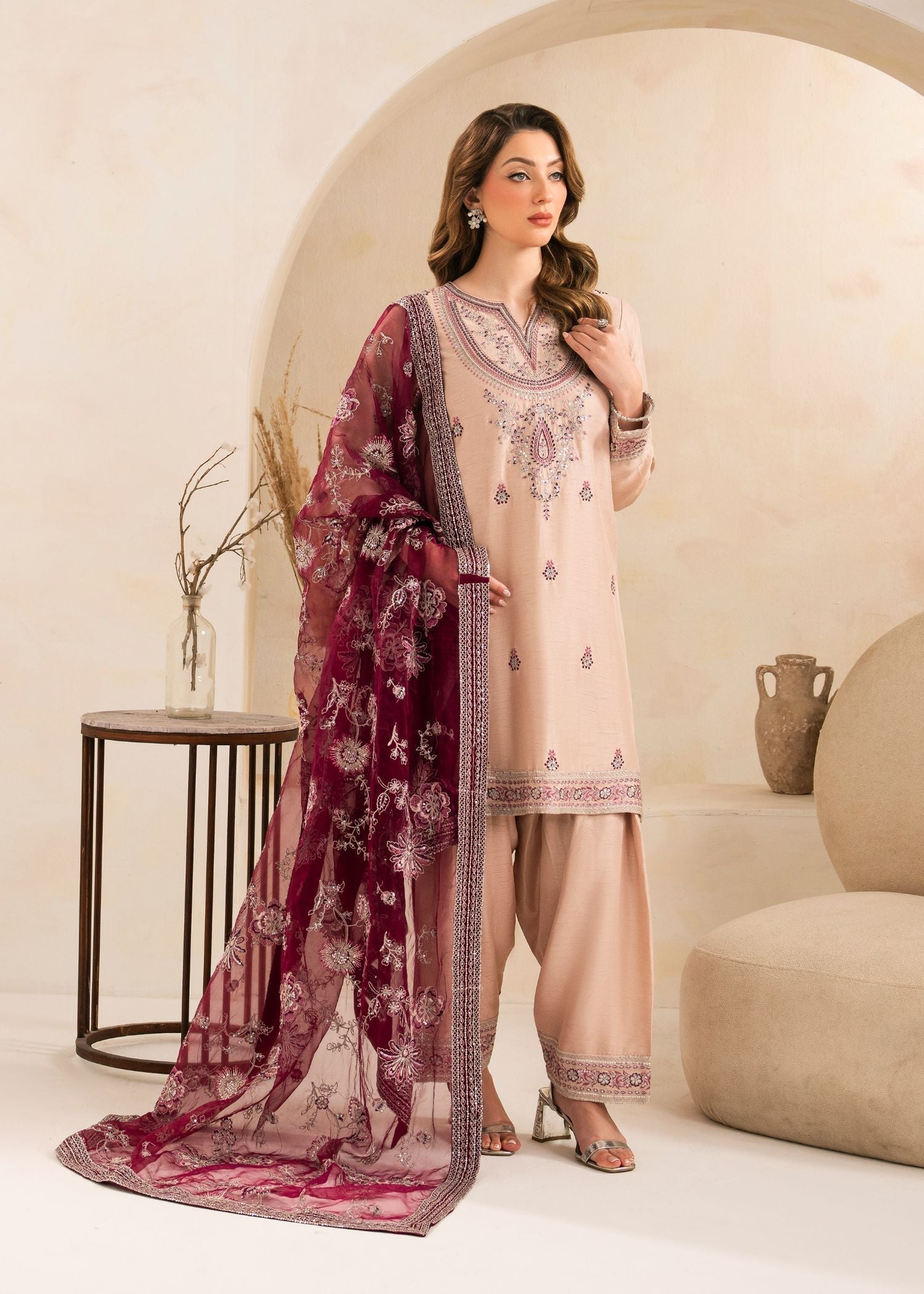 Garnet Clothing Blush Mauve Women 3pcs