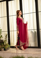 Hafsa Imran Khan Crimson Women 3pcs
