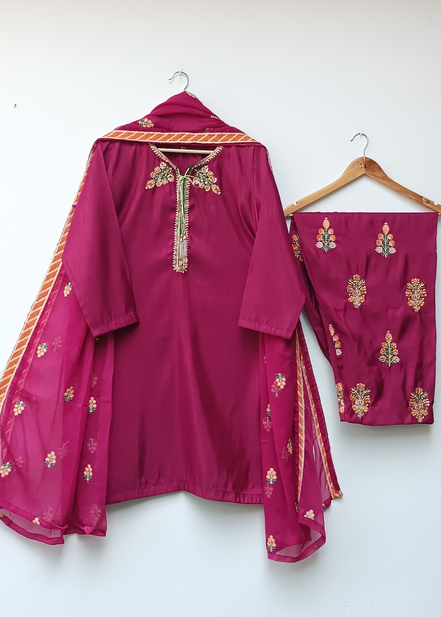 Lubana Store DHOLAK 2 GARNET Women 3pcs