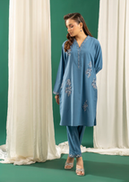 Zouj BLUE EMBROIDERED SET Women 2pcs