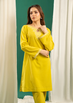 Zouj YELLOW EMBROIDERED SET Women 2pcs