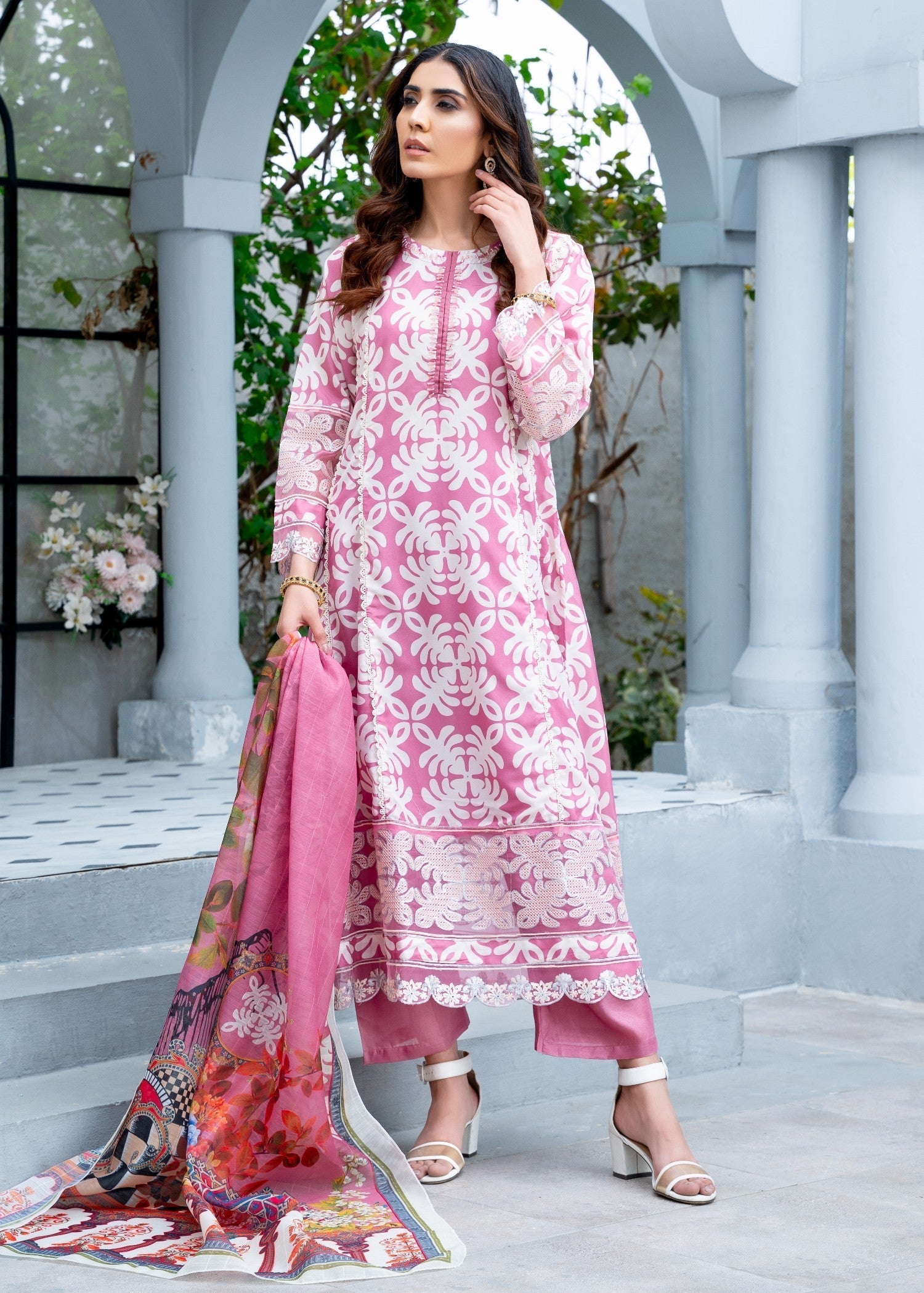 Rangoon Clothing Zoya Pink Women 3pcs