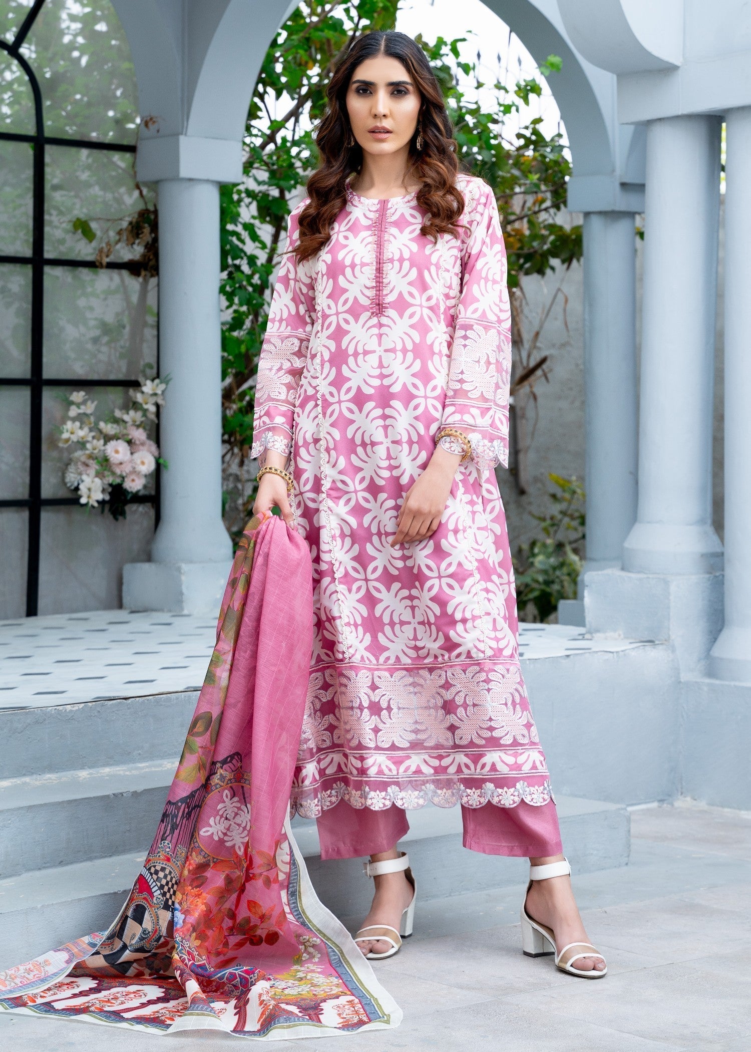 Rangoon Clothing Zoya Pink Women 3pcs