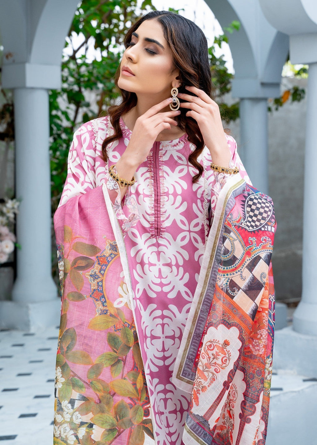Rangoon Clothing Zoya Pink Women 3pcs