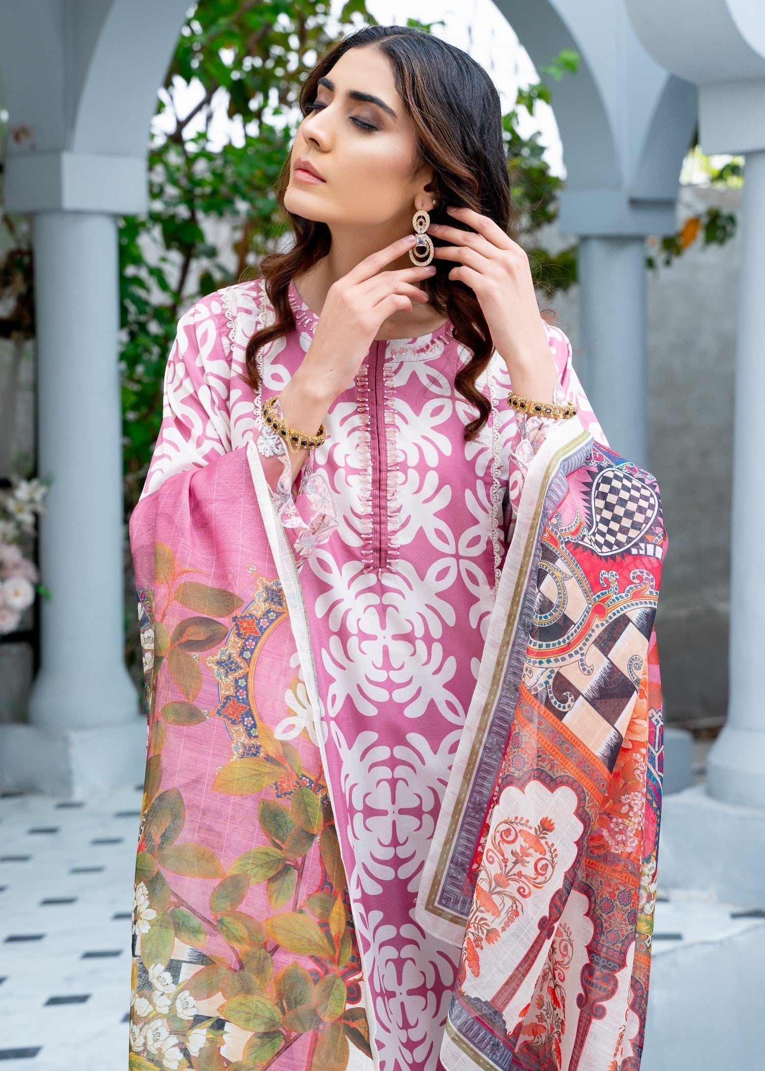 Rangoon Clothing Zoya Pink Women 3pcs