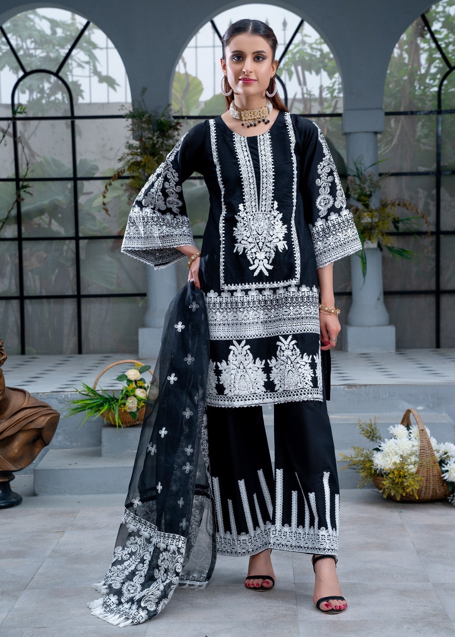 Rangoon Clothing Mahveen Black Women 3pcs