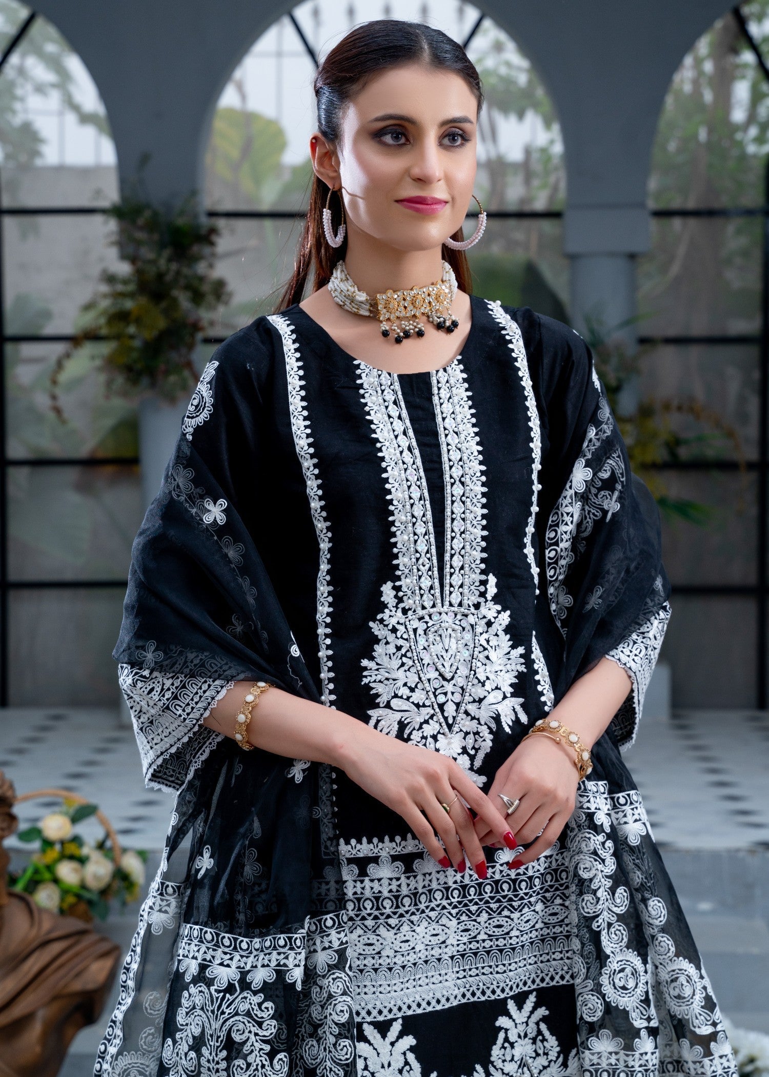 Rangoon Clothing Mahveen Black Women 3pcs