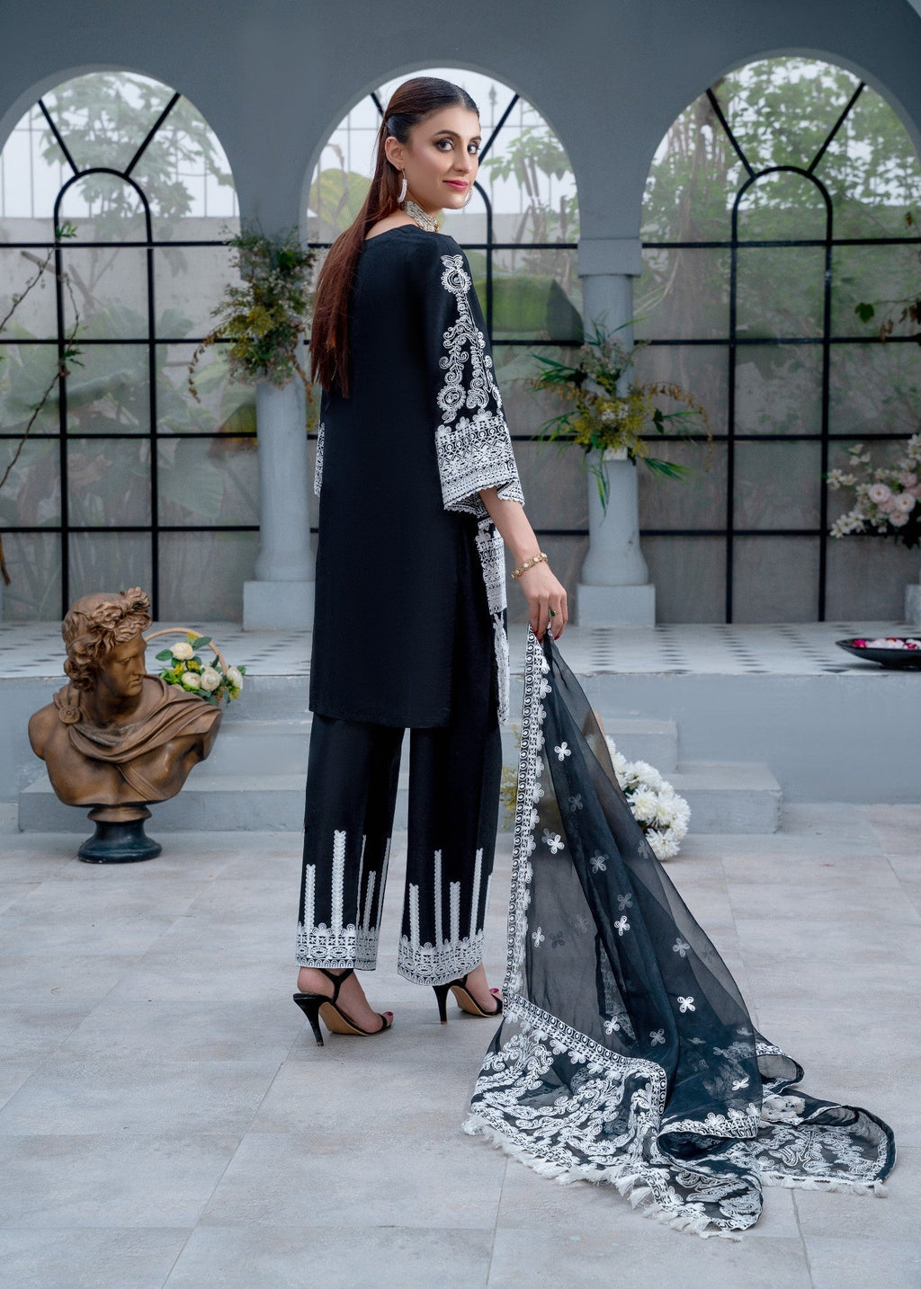 Rangoon Clothing Mahveen Black Women 3pcs