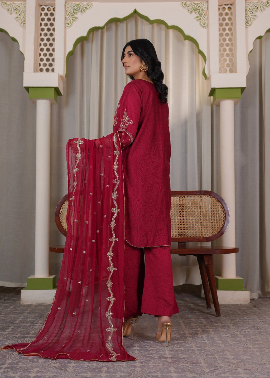 Zaren 4165 K.NT MRN Women 3pcs