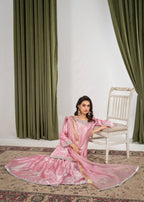 Hkb Officials Farshi gharara Pink Women 3pcs