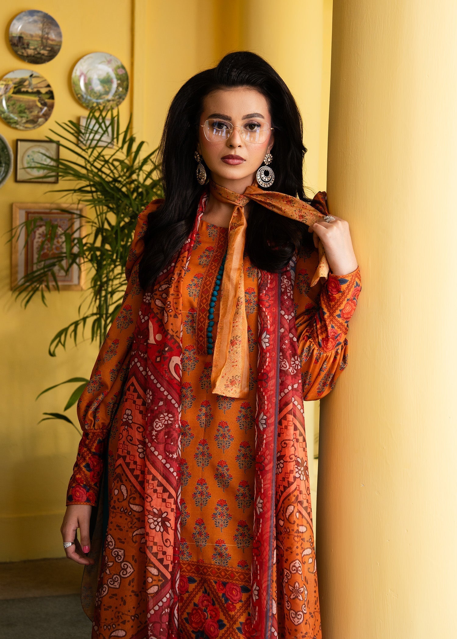 Maria Osama Nehr Women 3pcs