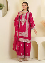 Rangoon Clothing Zarvisha Hotpink Women 3pcs