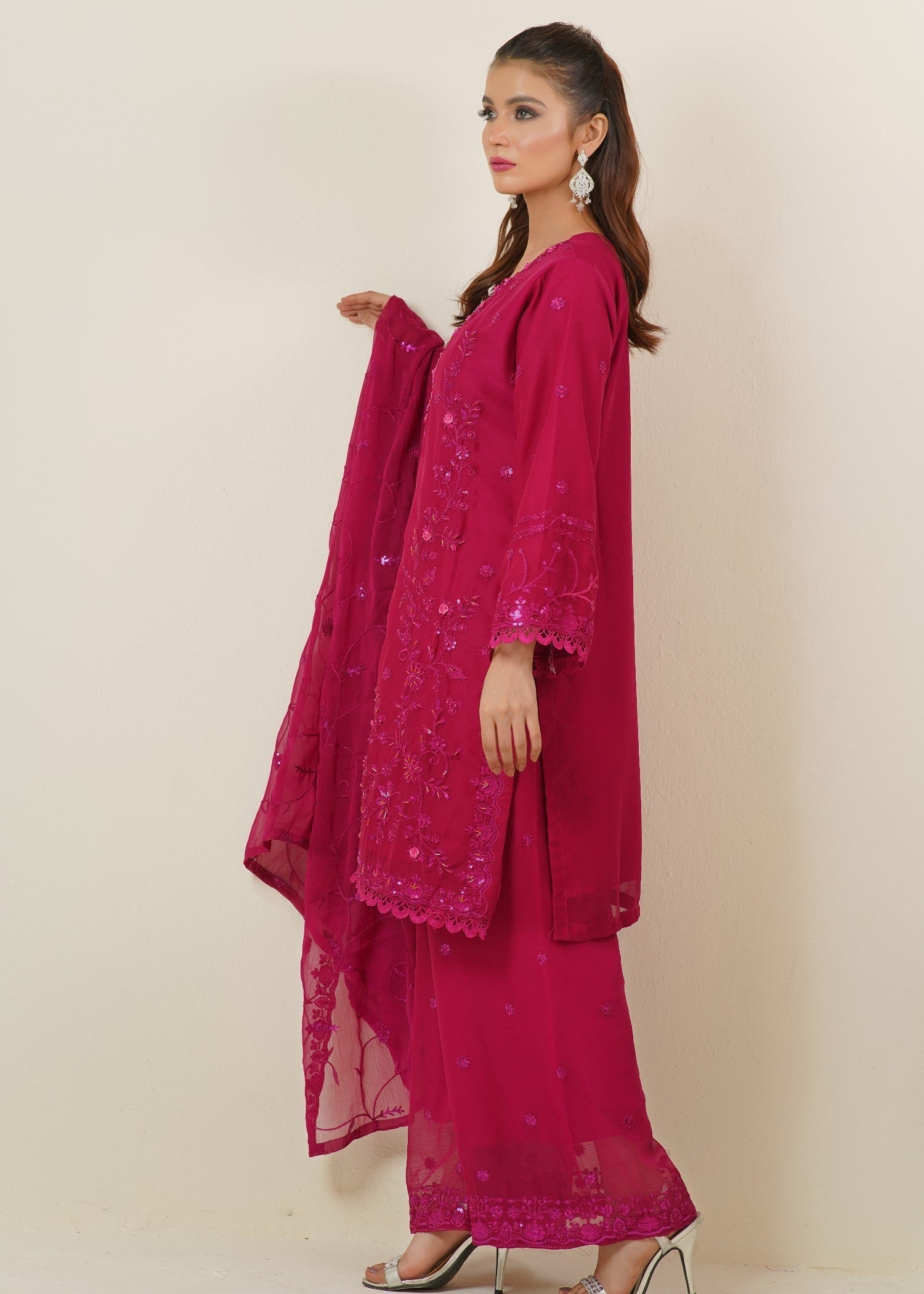 Rangoon Clothing Ritaan Hotpink Women 3pcs