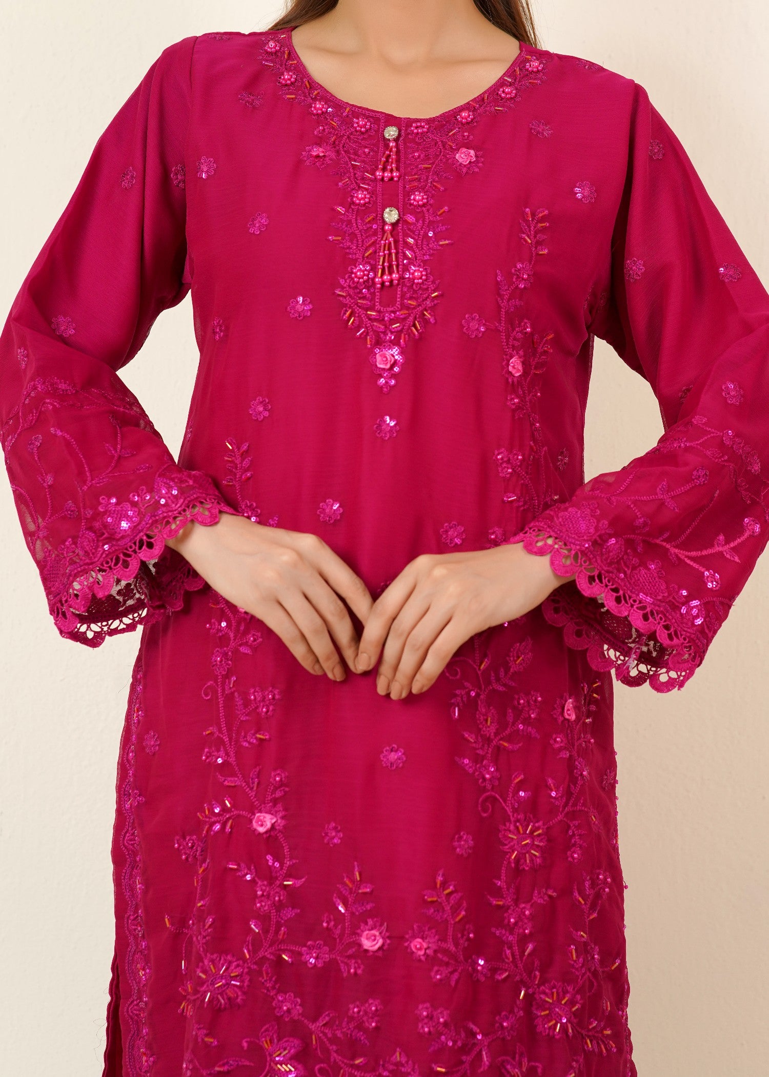 Rangoon Clothing Ritaan Hotpink Women 3pcs