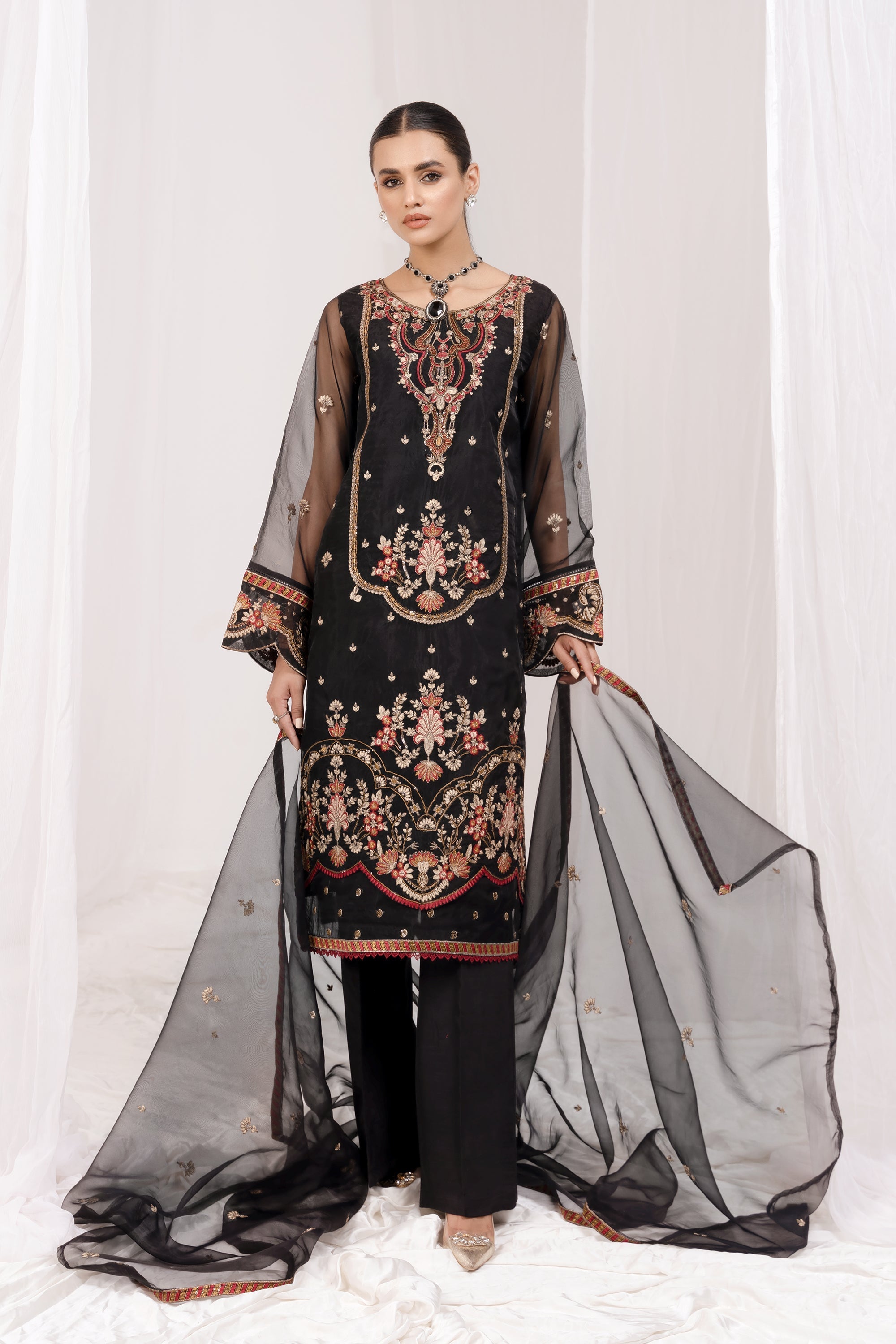 Esra Festive Organza ETO 06 () Women 2pcs