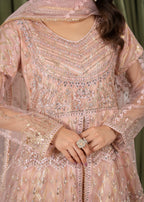 Hkb Officials Ayleen Double Frill Peach Maxi Women 2pcs