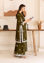 Four Season Boutique HASEENS DARK OLIVE GREEN Women 3pcs