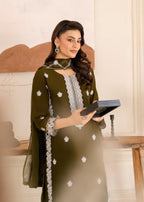 Four Season Boutique HASEENS DARK OLIVE GREEN Women 3pcs