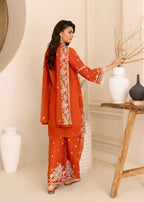 Four Season Boutique AFSHEEN RUST ORANGE Women 3pcs