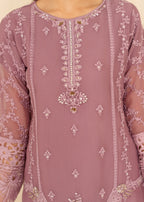 Four Season Boutique CUTWORK CHIFFON MAUVE Women 3pcs