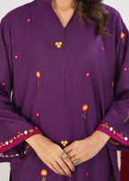 Shehroz Fashion FEROZA FINESSE LILEN EMBROIDERY DRESS Women 2pcs