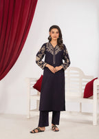 Shehroz Fashion GUL E RANG LILEN EMBROIDERY DRESS Women 2pcs