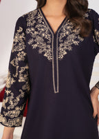 Shehroz Fashion GUL E RANG LILEN EMBROIDERY DRESS Women 2pcs