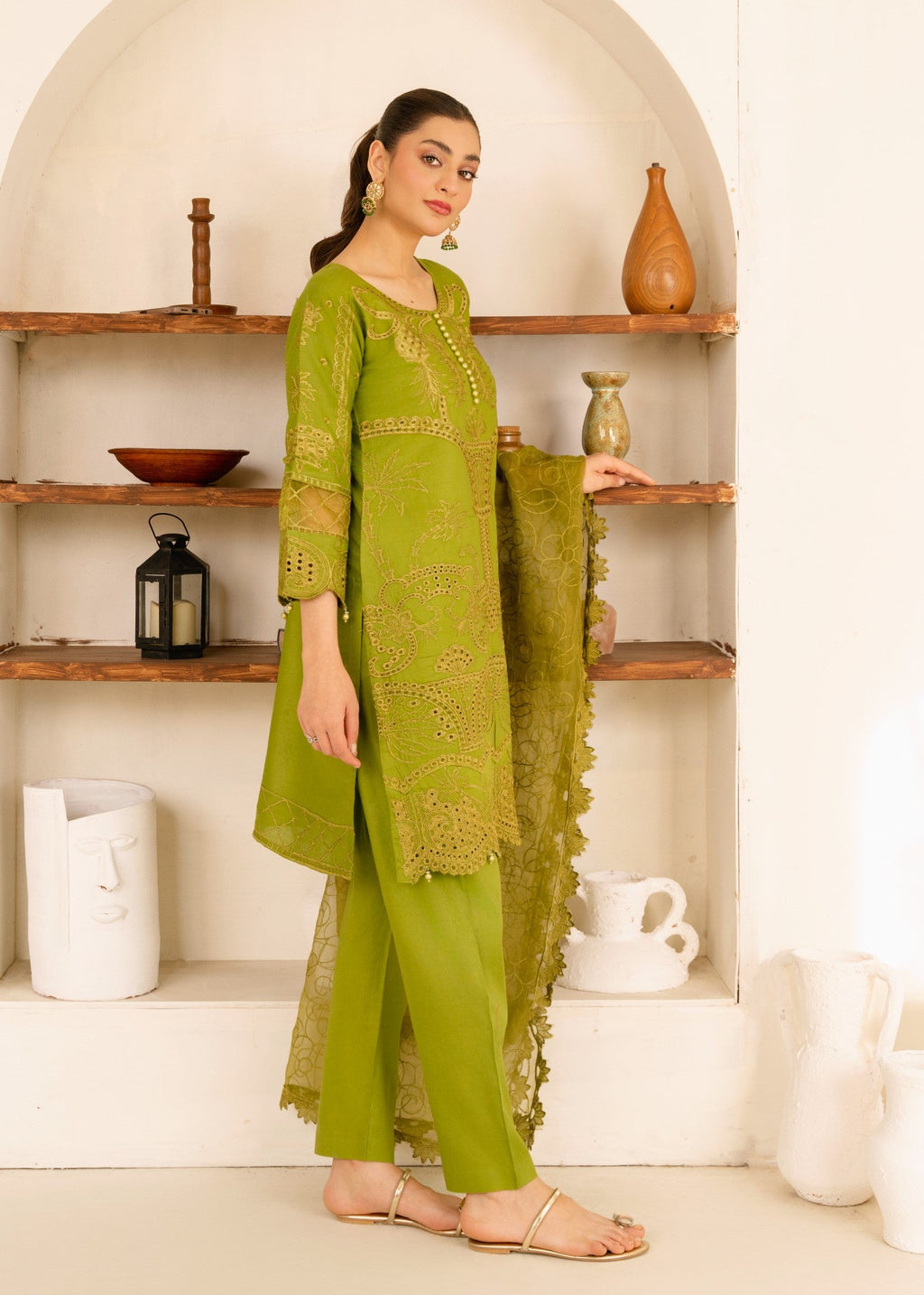 Four Season Boutique BORING COTTON GREEN Women 3pcs